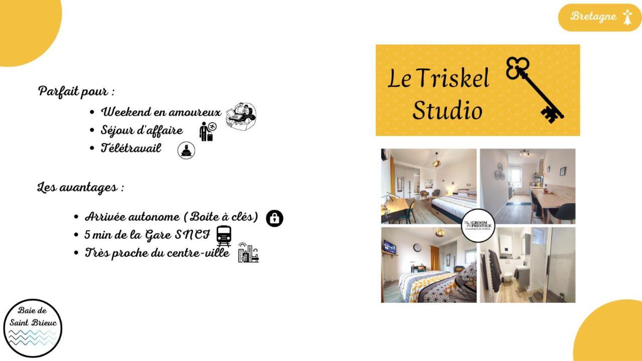 Appartement Le Triskel Studio - Un chez soi proche de la gare à Saint-Brieuc Extérieur photo